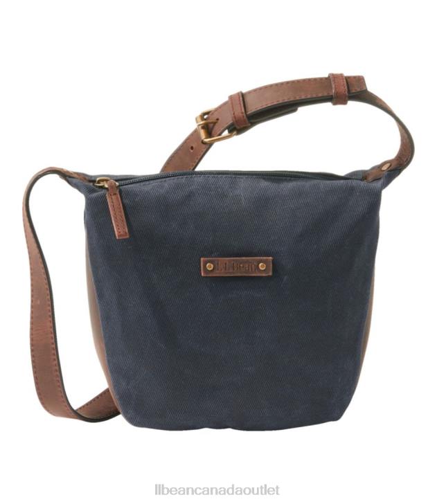 Accessories Classic Navy H8XZ2358 Waxed Canvas Crossbody Unisex L.L.Bean - Image 1