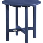 Backyard & Patio Classic Navy H8XZ2581 All-Weather Round Side Table Unisex L.L.Bean