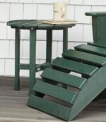 Backyard & Patio Classic Red H8XZ4391 All-Weather Round Side Table Unisex L.L.Bean - Image 4