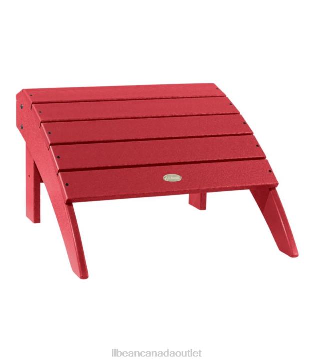 Backyard & Patio Classic Red H8XZ5559 All-Weather Adirondack Footstool Unisex L.L.Bean - Image 1