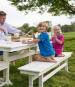 Backyard & Patio Mahogany H8XZ5600 All-Weather Farmhouse Bench Unisex L.L.Bean - Image 3