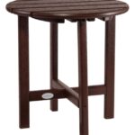 Backyard & Patio Mahogany H8XZ6821 All-Weather Round Side Table Unisex L.L.Bean