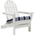 Backyard & Patio Navy/Gray Multi H8XZ2618 Casco Bay Adirondack Chair Seat Cushion Stripe Unisex L.L.Bean