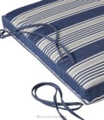 Backyard & Patio Navy/Gray Multi H8XZ2618 Casco Bay Adirondack Chair Seat Cushion Stripe Unisex L.L.Bean - Image 3