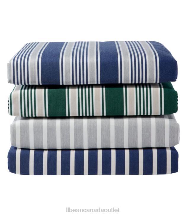 Backyard & Patio Navy/Gray Multi H8XZ2618 Casco Bay Adirondack Chair Seat Cushion Stripe Unisex L.L.Bean - Image 5