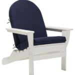 Backyard & Patio Navy H8XZ2651 Adirondack Chair Seat and Back Textured Cushion Unisex L.L.Bean