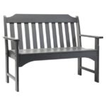 Backyard & Patio Slate Gray H8XZ5596 All-Weather Garden Bench Unisex L.L.Bean