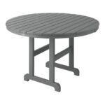 Backyard & Patio Slate Gray H8XZ6370 All-Weather Dining Table Unisex L.L.Bean