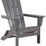 Backyard & Patio Slate Gray H8XZ7277 All-Weather Adirondack Chair Square-Back Unisex L.L.Bean
