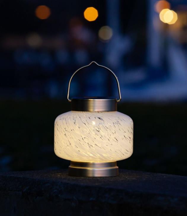 Backyard & Patio White H8XZ2768 Boaters Solar Lantern Unisex L.L.Bean - Image 4