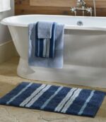 Bath Slate H8XZ4437 Premium Cotton Bath Mat Multistripe Unisex L.L.Bean - Image 4