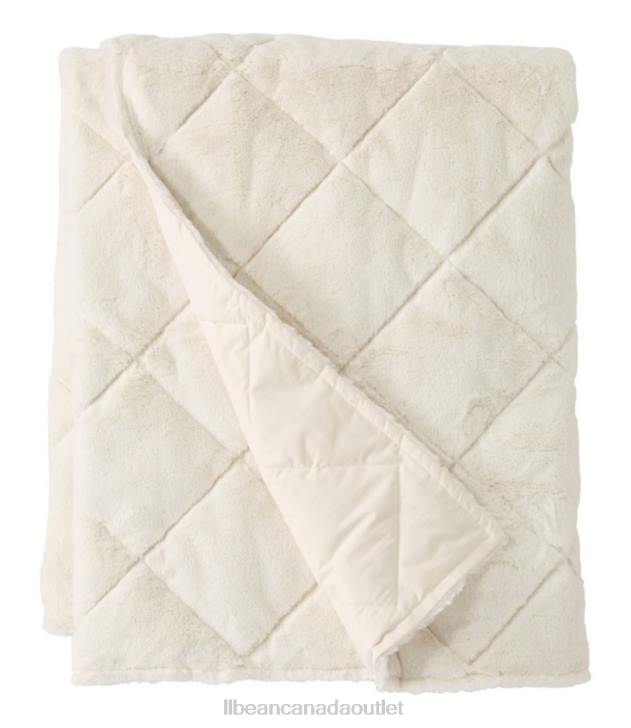 bedding_cream_h8xz4515_ultraplush_primaloft_throw_unisex_l_l_bean.jpg Bedding Cream H8XZ4515 Ultraplush PrimaLoft Throw Unisex L.L.Bean - Image 1
