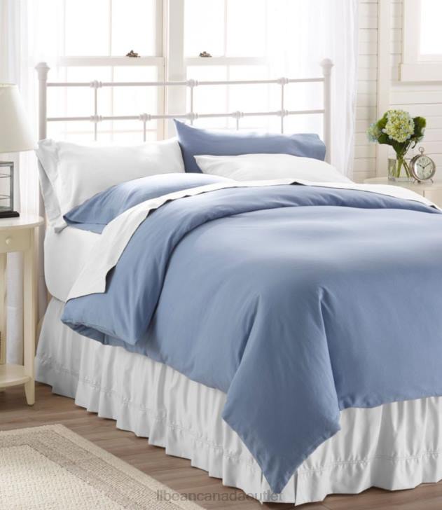 Bedding Frost Gray H8XZ7326 Ultrasoft Comfort Flannel Sheet Fitted Unisex L.L.Bean - Image 3