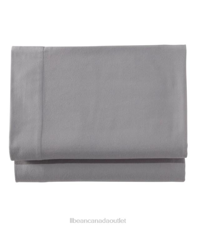 Bedding Frost Gray H8XZ7326 Ultrasoft Comfort Flannel Sheet Fitted Unisex L.L.Bean - Image 1