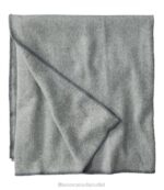 Bedding Gray/Cream H8XZ2552 Washable Wool Blanket Herringbone Unisex L.L.Bean