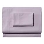 Bedding Lilac Mist H8XZ2683 Garment Washed Sateen Sheet Collection Unisex L.L.Bean