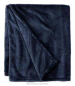 Bedding Navy H8XZ6276 Wicked Plush Throw Unisex L.L.Bean