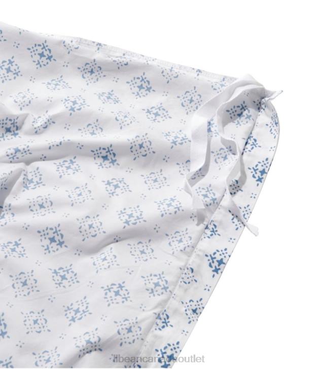 Bedding Soft Blue H8XZ2789 Premium Egyptian Percale Comforter Cover Collection Print Unisex L.L.Bean - Image 2