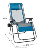 Camping Furniture Marine Blue H8XZ1386 Camp Comfort II Recliner Unisex L.L.Bean - Image 3