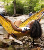 Camping Furniture Sapphire/Outdoor Afro Gold H8XZ6165 ENO DoubleNest Hammock Giveback Unisex L.L.Bean - Image 3