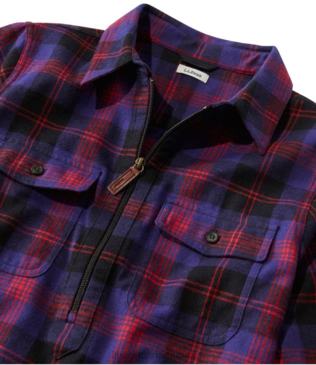 Clothing Ancient Culloden H8XZ71 Scotch Plaid Flannel Shirt Women L.L.Bean - Image 4