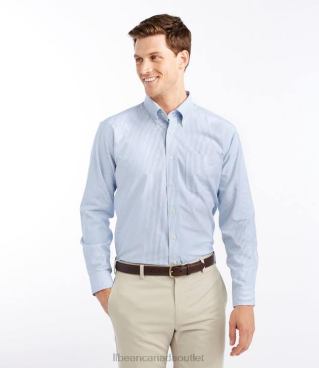 Clothing Arctic Blue H8XZ3511 Wrinkle-Free Classic Oxford Cloth Shirt Men L.L.Bean - Image 2