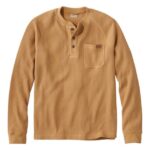 Clothing Barley H8XZ497 BeanBuilt Waffle Henley Men L.L.Bean