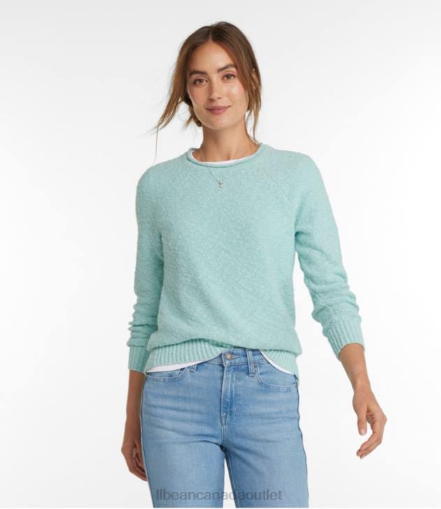 Clothing Bay Leaf H8XZ7170 Midweight Cotton Slub Rollneck Pullover Women L.L.Bean - Image 2