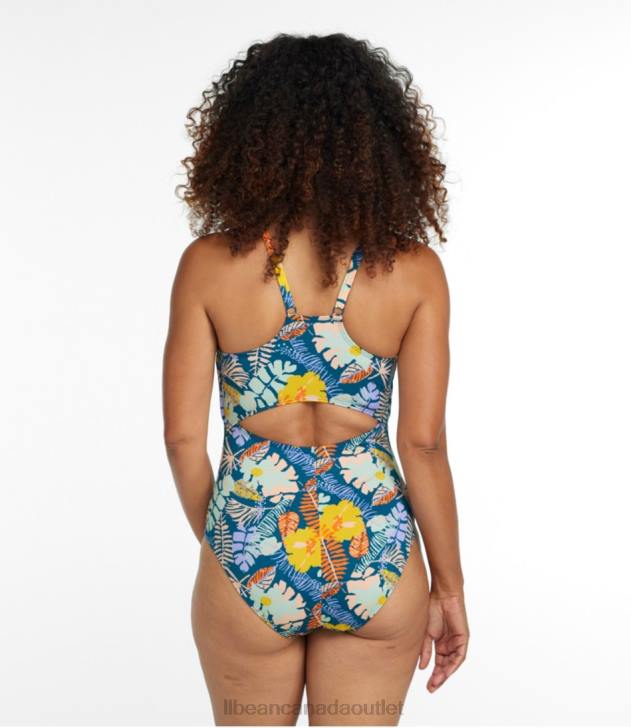 Clothing Black and White Palms H8XZ7296 New Currents Swimwear Women L.L.Bean - Image 2