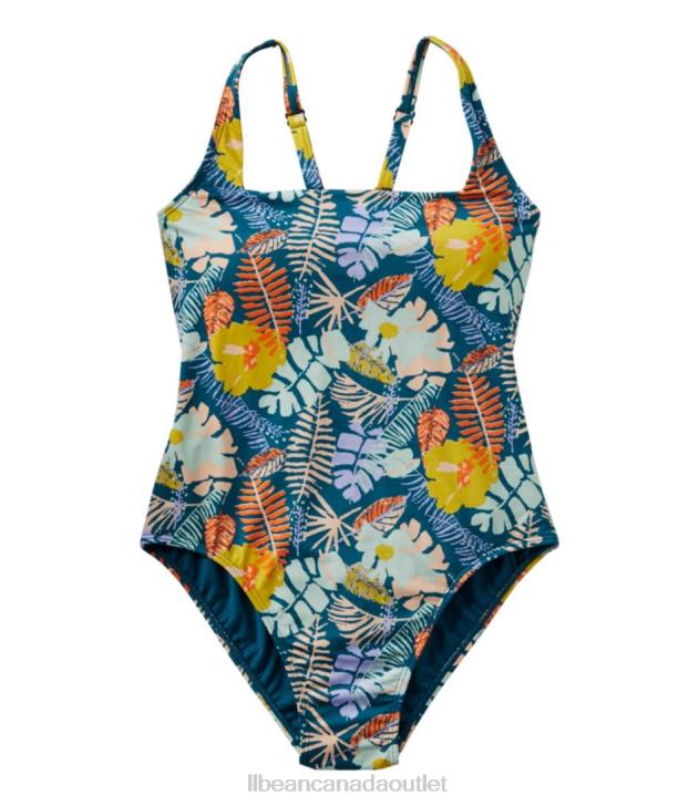 Clothing Black and White Palms H8XZ7296 New Currents Swimwear Women L.L.Bean - Image 3