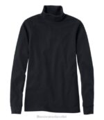 Clothing Black H8XZ3000 Interlock Turtleneck Women L.L.Bean