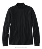 Clothing Black H8XZ6581 Interlock Mock-Turtleneck Women L.L.Bean