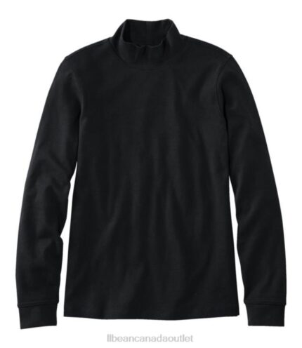 Clothing Black H8XZ6581 Interlock Mock-Turtleneck Women L.L.Bean