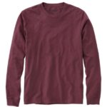 Clothing Black Plum H8XZ6974 Lakewashed Organic Cotton Tee Men L.L.Bean