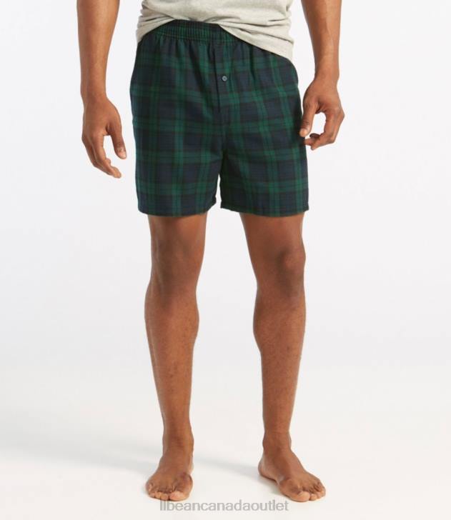 Clothing Black Watch Tartan H8XZ4823 Scotch Plaid Flannel Boxers Men L.L.Bean - Image 2