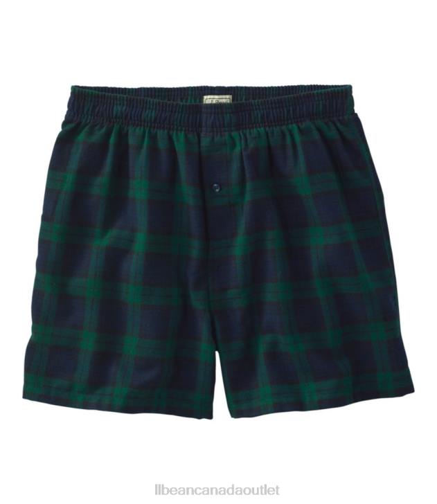 Clothing Black Watch Tartan H8XZ4823 Scotch Plaid Flannel Boxers Men L.L.Bean - Image 1