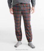 Clothing Black Watch Tartan H8XZ4924 Scotch Plaid Flannel Jogger Pants Men L.L.Bean - Image 4