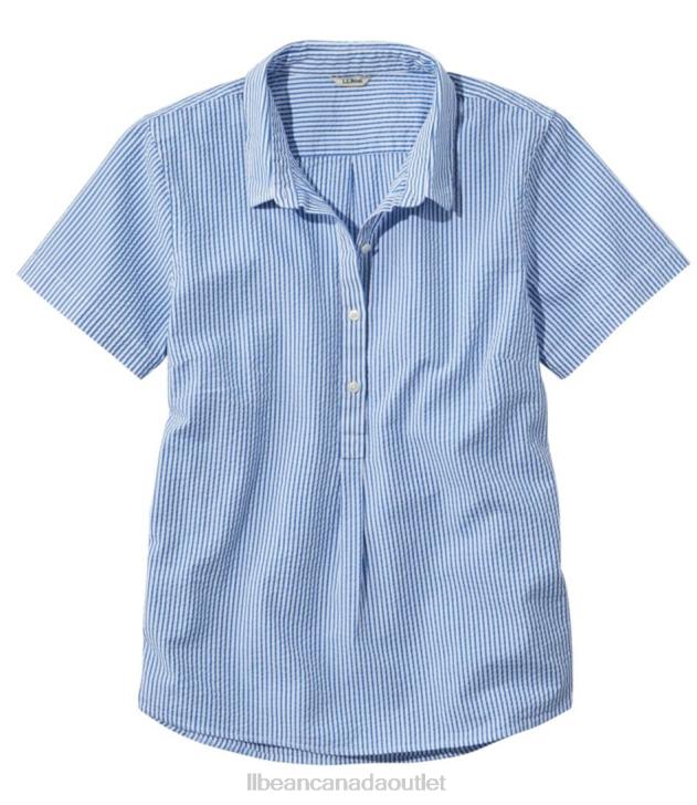 Clothing Bright Capri H8XZ6416 Vacationland Seersucker Shirt Women L.L.Bean - Image 1