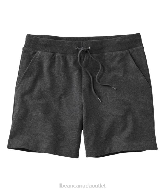 Clothing Charcoal Heather H8XZ5796 Ultrasoft Sweats 6'' Short Mid-Rise Women L.L.Bean - Image 1