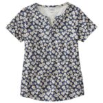 Clothing Classic Navy Daisies H8XZ3498 Tee Women L.L.Bean