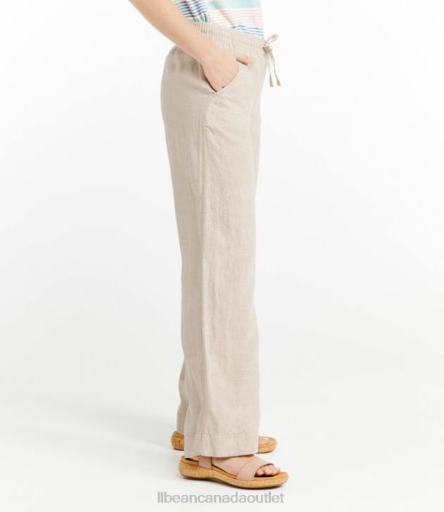 Clothing Classic Navy H8XZ31 Premium Washable Linen Pull-On Pants Women L.L.Bean - Image 4