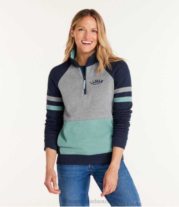 Clothing Classic Navy/Sea Pine H8XZ3053 1912 Sweatshirt Women L.L.Bean - Image 2
