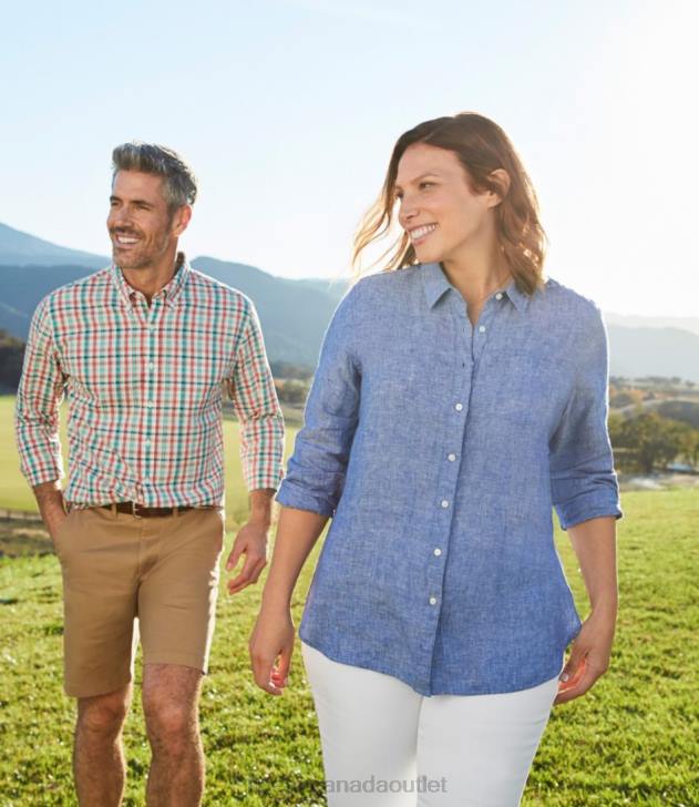 Clothing Cool Blue H8XZ2982 Premium Washable Linen Shirt Women L.L.Bean - Image 5