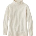 Clothing Cream H8XZ6603 Cotton Ragg Sweater Women L.L.Bean