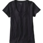 Clothing Dark Black H8XZ4635 Soft Stretch Supima Tee Women L.L.Bean