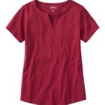 Clothing Dark Cranberry H8XZ2994 Tee Women L.L.Bean