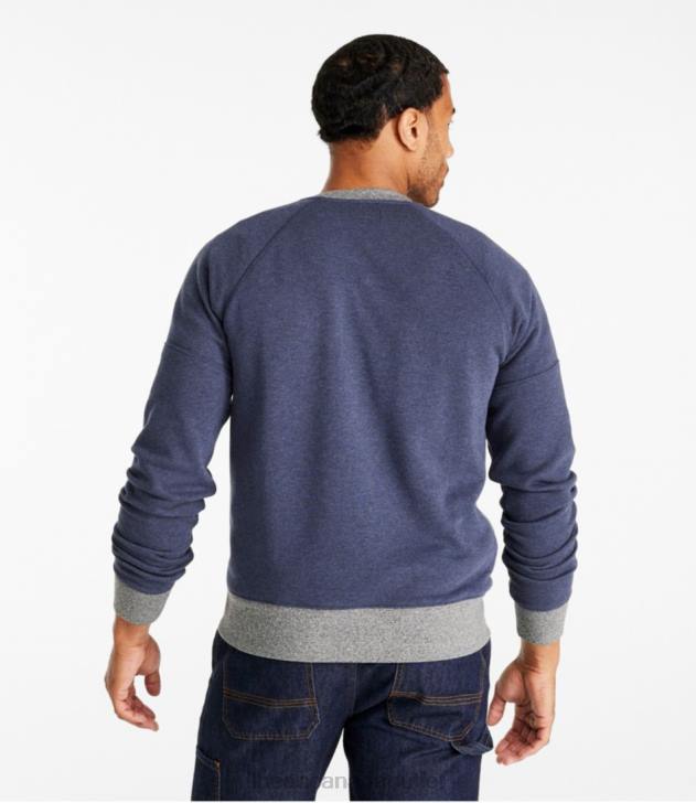 Clothing Dark Indigo Heather H8XZ3434 Signature Heritage Sweatshirt Men L.L.Bean - Image 3