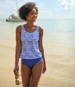 Clothing Darkest Navy Paisley H8XZ7286 BeanSport Swimwear Women L.L.Bean - Image 5