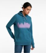 Clothing Deep Port Heather Colorbars H8XZ6991 Cozy Camp Hoodie Women L.L.Bean - Image 2