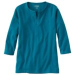 Clothing Deep Turquoise H8XZ4597 Tee Women L.L.Bean